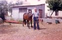 Biagio Quattrociocchi con il suo cavallo